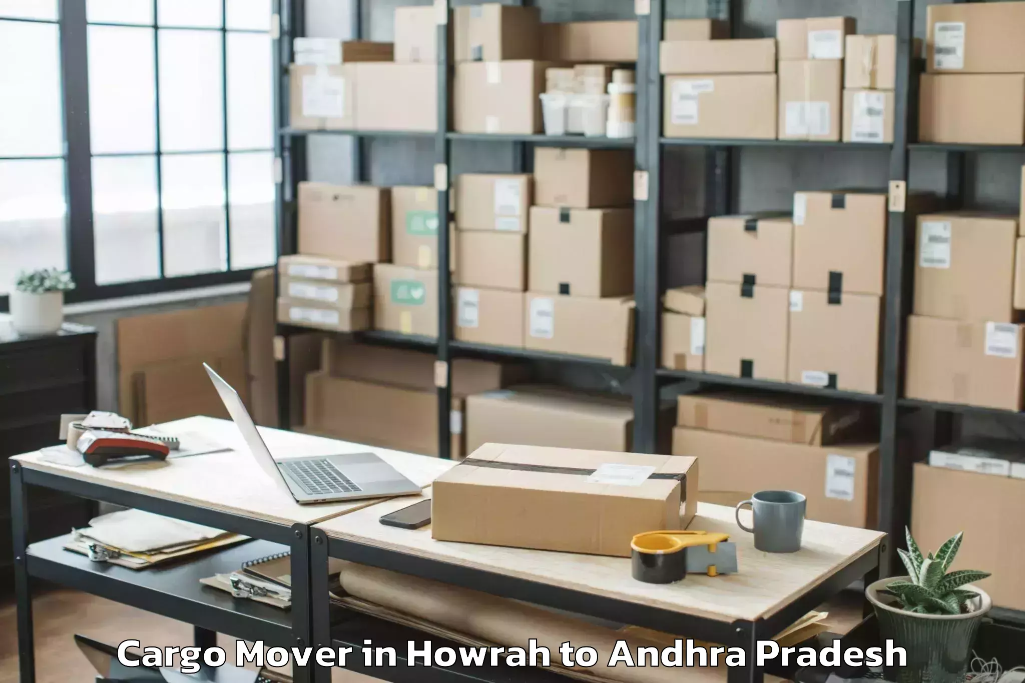 Top Howrah to Ongole Cargo Mover Available